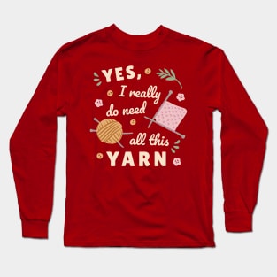 Need yarn knitting Long Sleeve T-Shirt